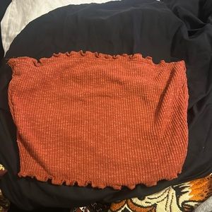 Beautiful burnt orange crop top!